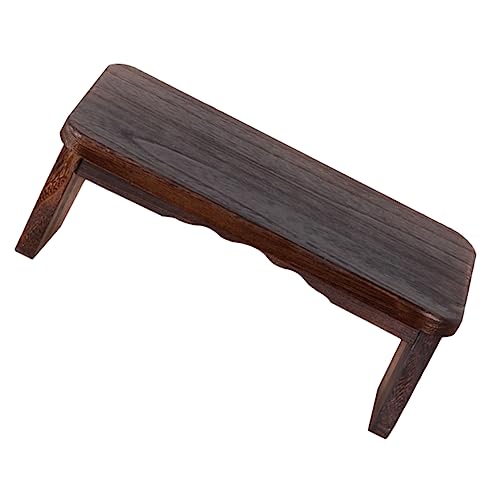 ibasenice Meditationsbank Hocker Zum Sitzen Faltbar Kniend Drinnen Kissen Tragbar Stuhl Ergonomisch Falten Erwachsene Hocker Klappbar Hocker Holz Yoga-Bank Kniebank Kaffee Hölzern von ibasenice