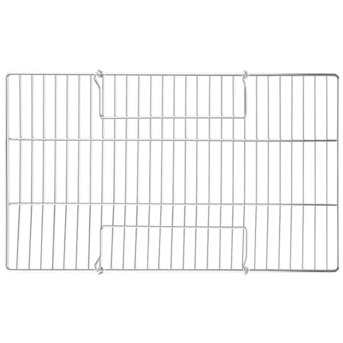 ibasenice Mehrzweck Back Kühlgitter aus Verschleißfestem Eisen Faltbares Quadratisches Grillgestell mit Glatten Rundkanten Spülmaschinenfestes Haushaltsbackgitter für Kuchen Kekse BBQ im von ibasenice