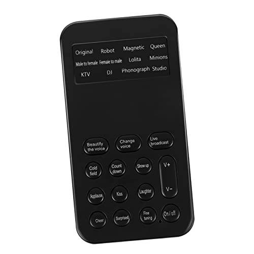 ibasenice Mini-soundeffektmaschine Stimmenverzerrer Tragbarer Stimmenmodifikator Externer Sound Sound Effekte Für Live-übertragungen Karaoke Und Unterhaltung von ibasenice