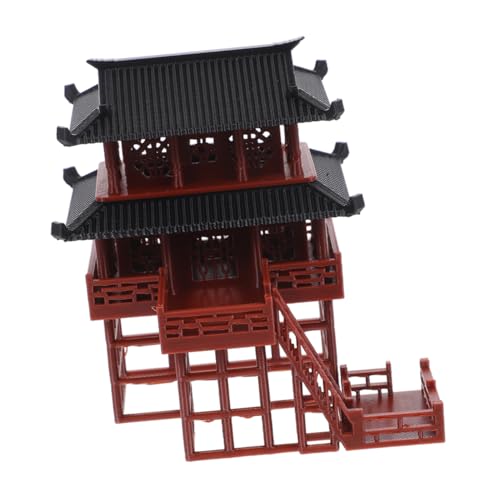 ibasenice Miniatur Asiatischer Pavillon aus Langlebigem Material Handgefertigte Landschaftsstatue für Aquarium Zen Garten und Feengarten Dekoration Pflegeleicht und ibasenice Miniatur Asiatischer Pavillon aus Langlebigem Material Handgefertigte Landschaftsstatue für Aquarium Zen Garten und Feengarten Dekoration Pflegeleicht und von ibasenice