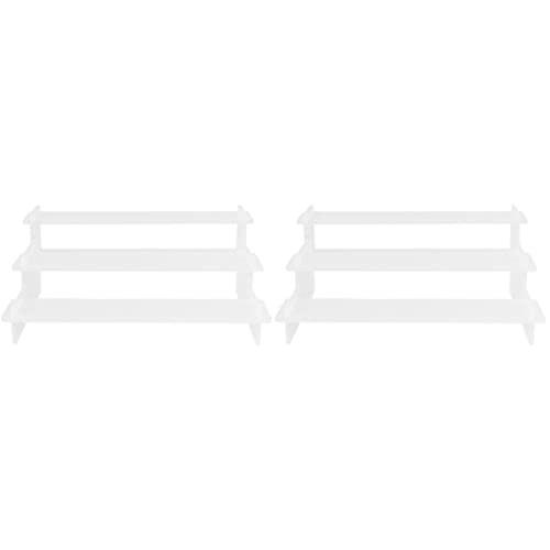 ibasenice 2 STK Verkaufsständer in Trapezform Ausstellungsstand Trapezförmiger Verkaufsständer Schmuckbehälter Display-Organizer Vorratsbehälter Regal Zeigen Stand Zeigen Acryl Objekt von ibasenice
