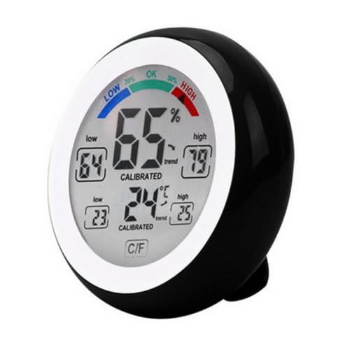 ibasenice Multifunktionales Digitales LCD Thermometer mit Touchscreen Hochpräzises Innenraumthermometer und Hygrometer Geeignet für Büro Schlafzimmer Gewächshaus und Wohnzimmer Einfache ibasenice Multifunktionales Digitales LCD Thermometer mit Touchscreen Hochpräzises Innenraumthermometer und Hygrometer Geeignet für Büro Schlafzimmer Gewächshaus und Wohnzimmer Einfache von ibasenice