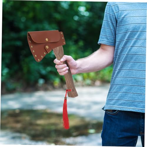 ibasenice Outdoor Axtschutz PU Hülle Robust Schutzhülle für Axtklinge Komfortable Passform Stilvolles Design Geeignet für Camping Gartenarbeit und Survival von ibasenice