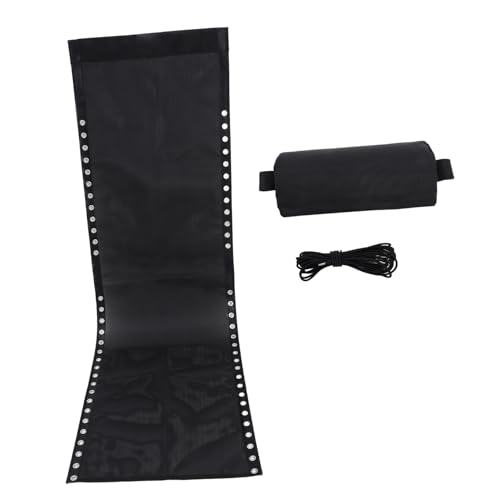 ibasenice Outdoor Liegestuhl Ersatzstoff Schwarz mit Kordelset und Kopfkissen Strapazierfähiger Klappstuhl Bezug Atmungsaktives Leichtes Material für Balkon Garten und Camping ibasenice Outdoor Liegestuhl Ersatzstoff Schwarz mit Kordelset und Kopfkissen Strapazierfähiger Klappstuhl Bezug Atmungsaktives Leichtes Material für Balkon Garten und Camping von ibasenice