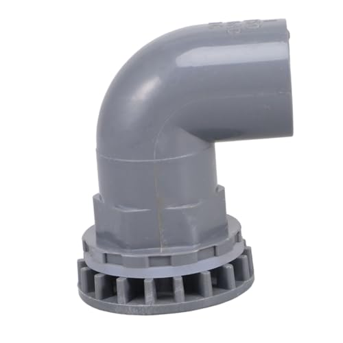 ibasenice PVC Winkelverbinder Innen Ø Robuster Fischbecken Abflussanschluss Korrosionsbeständig für Flexible Wasserzufuhr und Drainage Geeignet für Gartenbewässerung und Aquaristik von ibasenice