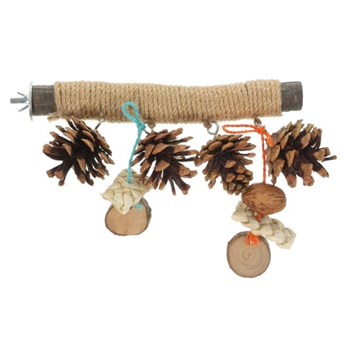 ibasenice Papageien Kauspielzeug Sitzstange Natürliches Seil Langlebiger Vogelkäfig Perch zum Nagen für Wellensittiche und Sittiche Beschäftigungsspielzeug für Papageien ibasenice Papageien Kauspielzeug Sitzstange Natürliches Seil Langlebiger Vogelkäfig Perch zum Nagen für Wellensittiche und Sittiche Beschäftigungsspielzeug für Papageien von ibasenice