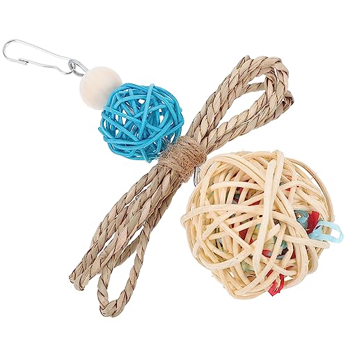ibasenice Papageien Rattan Ball Natürliches Holz Kauspielzeug Für Wellensittich Und Papagei Bissfestes Hängendes Futtersuchspielzeug Gegen Käfigkauen Attraktives Haustierspielzeug ibasenice Papageien Rattan Ball Natürliches Holz Kauspielzeug Für Wellensittich Und Papagei Bissfestes Hängendes Futtersuchspielzeug Gegen Käfigkauen Attraktives Haustierspielzeug von ibasenice
