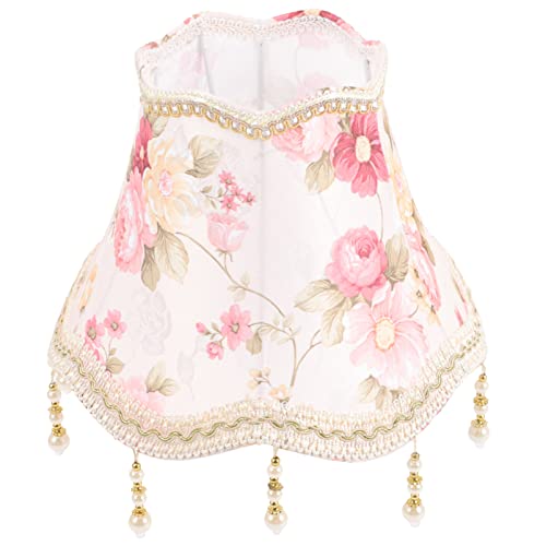 ibasenice Pendelleuchte Vintage Stoff Lampenschirm - Für Tischlampe Makramee-Lampenschirmabdeckung Tischlichtabdeckung Lampenabdeckung Kronleuchter von ibasenice