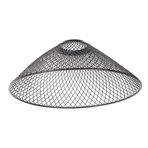 ibasenice Pendelleuchten Lampenschirm Metall Dekorativer Hängeschirm für Deckenleuchten Retro Design Einsetzbar Schwarz für Wohnzimmer und Bars von ibasenice