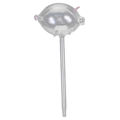 ibasenice Pig Waterer Schwein Pflanzenbewässerung Bewässerungskugel Anlage Selbstbewässernde Kugeln Form Eines Gartensprinklers Drinnen Automatisch Transparent Glas von ibasenice