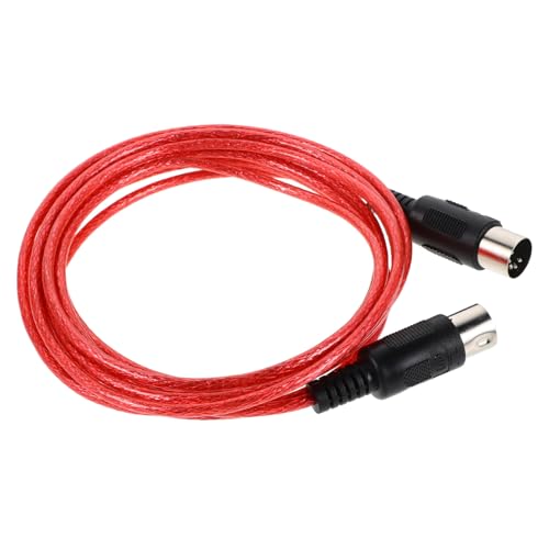 ibasenice Pin Midi Kabel Flexibles Keyboard Adapter Kabel für Elektronische Klaviere Synthesizer Abgeschirmtes Datenkabel für Musikaufnahme und Editing Robustes Rotes Verbindungskabel ibasenice Pin Midi Kabel Flexibles Keyboard Adapter Kabel für Elektronische Klaviere Synthesizer Abgeschirmtes Datenkabel für Musikaufnahme und Editing Robustes Rotes Verbindungskabel von ibasenice