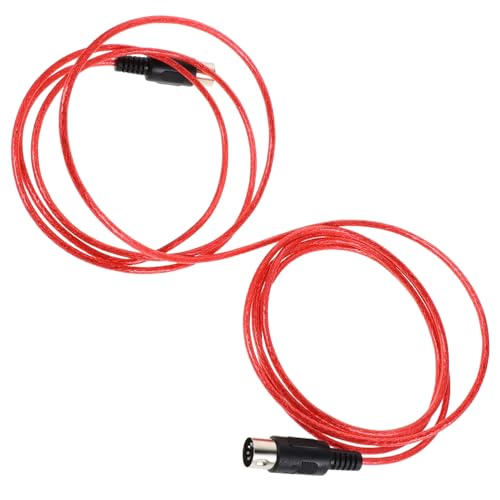 ibasenice Pin Midi Kabel Langlebiges Rauscharmes Keyboard Verbindungskabel für Digitales Klavier Synthesizer Studio Aufnahme und Musikproduktion Vielseitiger Piano Adapter Draht Rot ibasenice Pin Midi Kabel Langlebiges Rauscharmes Keyboard Verbindungskabel für Digitales Klavier Synthesizer Studio Aufnahme und Musikproduktion Vielseitiger Piano Adapter Draht Rot von ibasenice
