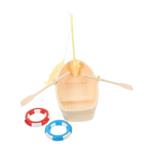 ibasenice Plastik Boot Modell Robustes Aquarium Dekor Rustikales Kanu Design für Wohnzimmer Schlafzimmer Büro Deko Kleines Schwimmendes Spielzeugboot aus Kunststoff für Aquarien und von ibasenice