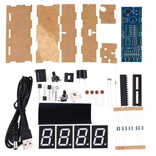 ibasenice 1 Satz Unmontierte Scm-Uhr DIY-Uhren-Kits Uhr Digital Digitale Uhren Kleine Led-Uhr Geführter Digitaler Wecker Elektronische Bausätze Selber Machen Elektronische Uhr Teile von ibasenice