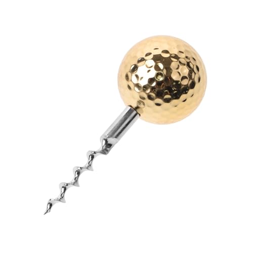 ibasenice Pocket Golf Ball Korkenzieher Tragbarer Weinöffner für Reisen Bars und Partys Handbetrieben Kleiner Flaschenöffner Gold für Weinliebhaber und Outdoor Aktivitäten von ibasenice