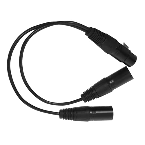 ibasenice Professioneller Xlr Audio Splitter Kabeladapter Ausgewogenes Female Fach Male Mikrofonkabel Rauschfreie Signalübertragung Kompakt und Leicht für Studio Bühne und Mobiles Recording von ibasenice