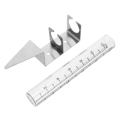 ibasenice Regenmesser mit Edelstahlhalterung Modernes Säulendesign Wetterbeständiges Glas messgerät für Garten und Außenbereich Stabile Befestigung Präzise Niederschlagsmessung ibasenice Regenmesser mit Edelstahlhalterung Modernes Säulendesign Wetterbeständiges Glas messgerät für Garten und Außenbereich Stabile Befestigung Präzise Niederschlagsmessung von ibasenice