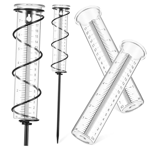 ibasenice Regenmesser mit Glas messzylinder und Erdspieß sowie Ersatzröhren Wetterfest und Präzise für Garten Außenbereich ibasenice Regenmesser mit Glas messzylinder und Erdspieß sowie Ersatzröhren Wetterfest und Präzise für Garten Außenbereich von ibasenice