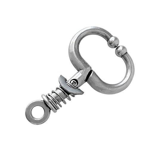 ibasenice Rindernasenzange aus Edelstahl mit Federvorrichtung Starke Stabile Zugwirkung Langlebig und Sicher Praktisches Landwirtschafthilfsmittel für Viehmanagement Bauernhöfen von ibasenice