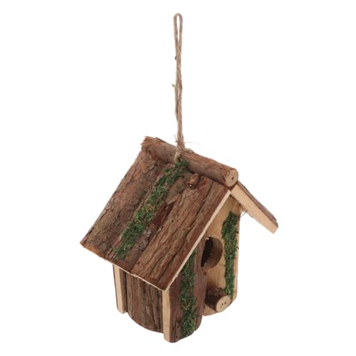 ibasenice Rustikales Holz Vogelhaus zum Aufhängen mit Optimaler Belüftung Wetterfestes Nistkasten für Kleine Vögel für Garten Balkon und Außenbereich als Natürliche Hummelnistbox ibasenice Rustikales Holz Vogelhaus zum Aufhängen mit Optimaler Belüftung Wetterfestes Nistkasten für Kleine Vögel für Garten Balkon und Außenbereich als Natürliche Hummelnistbox von ibasenice