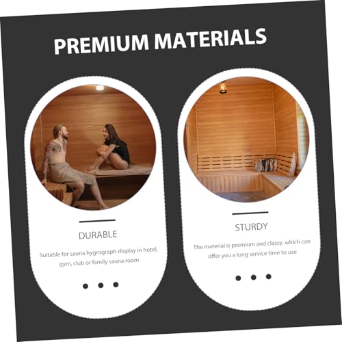 ibasenice Sauna Hygrothermograph aus Edelstahl Präzises Indoor Thermometer Hygrometer für Saunaräume und Dampfbäder Robustes Metallgehäuse Einfach Ablesbar Langlebiges Temperatur ibasenice Sauna Hygrothermograph aus Edelstahl Präzises Indoor Thermometer Hygrometer für Saunaräume und Dampfbäder Robustes Metallgehäuse Einfach Ablesbar Langlebiges Temperatur von ibasenice