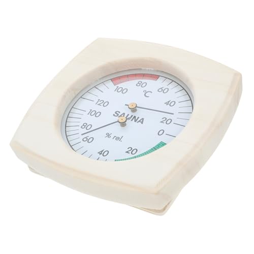 ibasenice Sauna Thermometer Hygrometer Wandmontage Temperatur Luftfeuchtigkeitsmesser für Saunaräume mit Klassischem Design und Einfacher Installation von ibasenice