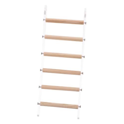 ibasenice Sichere Vogelkäfig Leiter Stöckig Kletterspielzeug für Hamster Wellensittiche Papageien Robust Schadstofffrei Multifunktional Vogelplattform Haustier Treppen von ibasenice