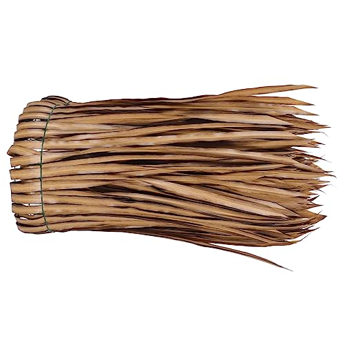 ibasenice Simulierte Strohdachziegel Synthetisches Stroh landschaftsgestaltung strohdach Material außen lebensechtes Strohdach Gartenhütte Grasdach Sport Light Brown von ibasenice