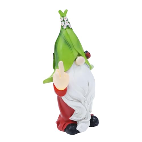 ibasenice Solar -Zwerglicht Solarleuchten im Freien Lichter Leistung Sonnenzwerge LED Solar- solarleuchten für außen solare Ornamente Outdoor-Figur Licht süße Gartenfigur Harz Bunt von ibasenice