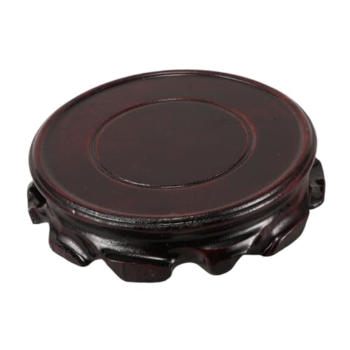 ibasenice Solider Holzsockel für Yixing teekannen und Bonsai Runder Orientalischer Vasenständer Stabile Display Basis für Fischglas Aquarium Tischlampen Handgefertigtes Dekorationspodest ibasenice Solider Holzsockel für Yixing teekannen und Bonsai Runder Orientalischer Vasenständer Stabile Display Basis für Fischglas Aquarium Tischlampen Handgefertigtes Dekorationspodest von ibasenice
