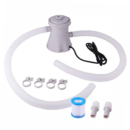 ibasenice Swimming Pool Filter Wasserpumpe Gph Zirkulationspumpe Wasserdurchlauf Stabile Kunststoffpumpe Einfach zu Reinigen Für Familien und Professionelle Schwimmbäder von ibasenice