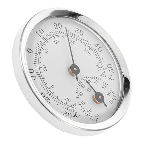 ibasenice Thermohygrometer Analog mit Großem Display Langlebigem Kunststoffgehäuse Präziser Temperatur Feuchtigkeitsmessung Geeignet für Wohnzimmer Büro Gewächshaus und Auto von ibasenice