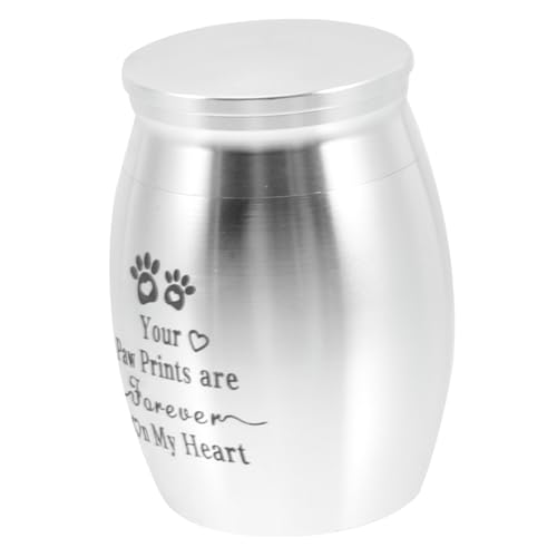 ibasenice Tierurne aus für Haustierasche Kleiner Tragbarer Aschebehälter für Hund Katze und Papagei Cremation Tank mit Schraubdeckel Langlebig und Kompakt als Andenkenbox ibasenice Tierurne aus für Haustierasche Kleiner Tragbarer Aschebehälter für Hund Katze und Papagei Cremation Tank mit Schraubdeckel Langlebig und Kompakt als Andenkenbox von ibasenice