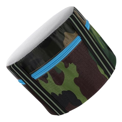 ibasenice Tragbarer Campinghocker Schaumstoff Robuster Gartenstuhl Leicht und Langlebig für Outdoor Aktivitäten mit Handyfach und Camouflage Sitzfläche von ibasenice