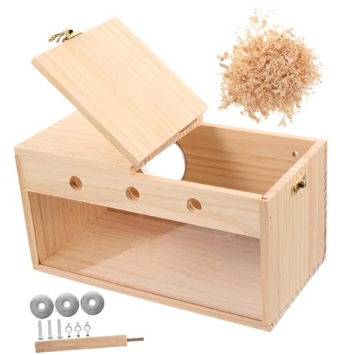 ibasenice Transparente Nistbox für Brutbox für Wellensittiche und Kleine Papageien Langlebiges Design zu Reinigen Garten von ibasenice