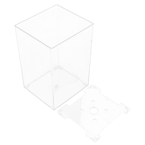 ibasenice Transparenter Fischtank mit Kreativem Desktop-Design Kleines Aquarium für Büro und Zuhause Platzsparender Moderner Fischbehälter für Dekorative Aquarienlandschaft von ibasenice