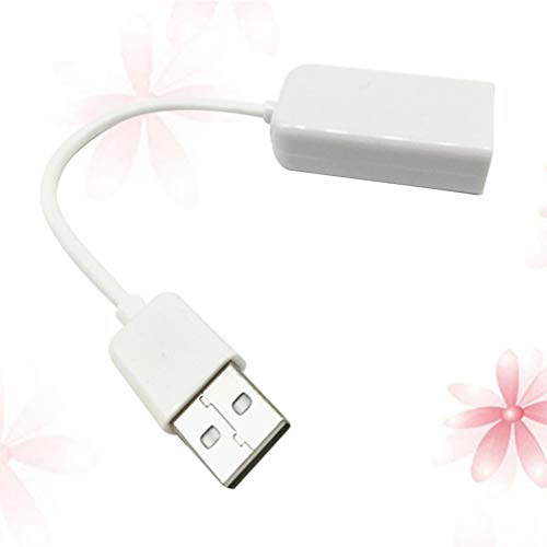 ibasenice USB -Kanal Soundkarte Adapter Mit Kabel Für Notebook Und Laptop Play Weiß Für Stereo-Sound Und Mikrofonanschluss Kompatibel Mit Pc Und Spielekonsolen von ibasenice