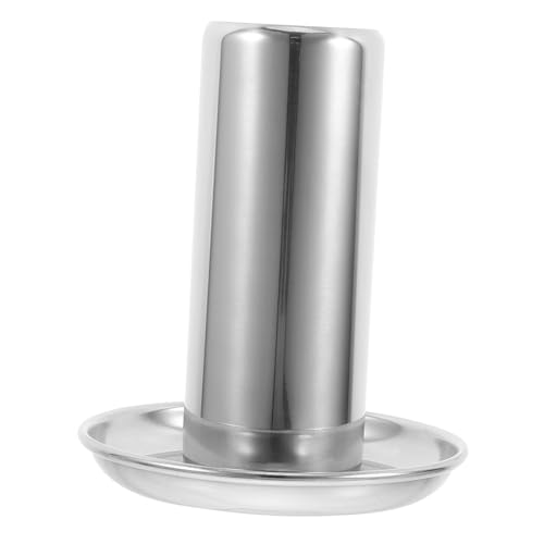 ibasenice Vertikaler Hähnchenbräter BBQ Hähnchenhalter für Grill Ofen und Smoker für Familienfeiern und Camping mit Tropfschale für Köstliche Säfte von ibasenice