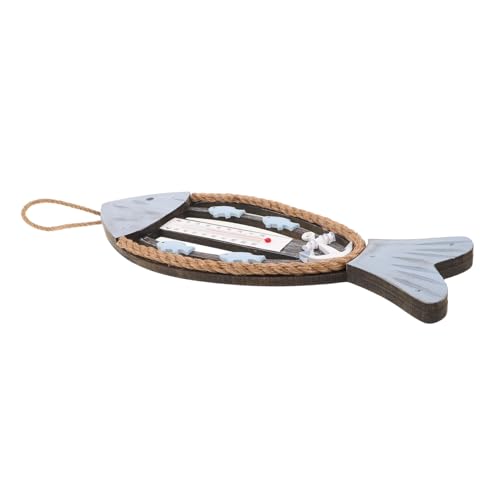 ibasenice Vintage Fisch Thermometer Wanddeko Fischform mit Integriertem Temperaturmesser Mediterraner Stil Vielseitig für Flur Terrasse Hotelzimmer ibasenice Vintage Fisch Thermometer Wanddeko Fischform mit Integriertem Temperaturmesser Mediterraner Stil Vielseitig für Flur Terrasse Hotelzimmer von ibasenice