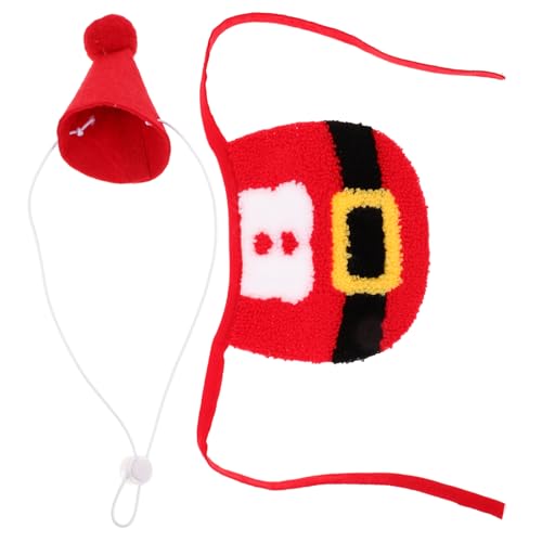 ibasenice Weihnachtliches Haustierkostüm Set mit Weihnachtsmütze und Weichem Verstellbar und Hautfreundlich für Kleine Hunde und Katzen zu Festtagsfeiern und Fotoshootings ibasenice Weihnachtliches Haustierkostüm Set mit Weihnachtsmütze und Weichem Verstellbar und Hautfreundlich für Kleine Hunde und Katzen zu Festtagsfeiern und Fotoshootings von ibasenice