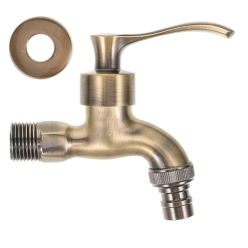 ibasenice Zinklegierung Wandmontierter Wasserhahn für Küche und Rostfrei Wasserfest für Waschmaschinen und Spülbecken Goldene Farbe Hohe Festigkeit Einfach zu Bedienen ibasenice Zinklegierung Wandmontierter Wasserhahn für Küche und Rostfrei Wasserfest für Waschmaschinen und Spülbecken Goldene Farbe Hohe Festigkeit Einfach zu Bedienen von ibasenice