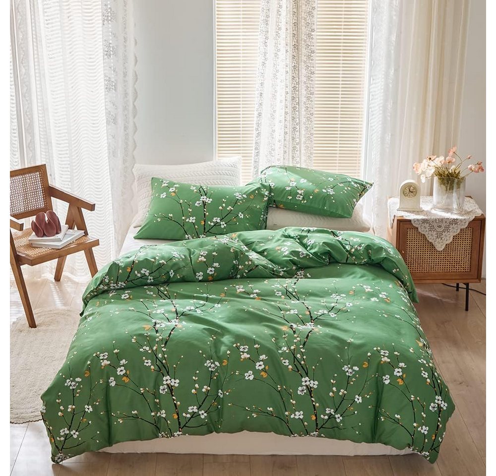 ibettertec Bettwäsche Bettwäsche,Bettbezug 135x200cm,155x220cm Bettwäsche set, Gelb Weiß Blätter Blumen Muster Pflanzen Wende Bettwäsche set, Renforcé Wende Bettwäsche mit Reißverschluss und Kissenbezug 80x80cm ibettertec Bettwäsche Bettwäsche,Bettbezug 135x200cm,155x220cm Bettwäsche set, Gelb Weiß Blätter Blumen Muster Pflanzen Wende Bettwäsche set, Renforcé Wende Bettwäsche mit Reißverschluss und Kissenbezug 80x80cm von ibettertec