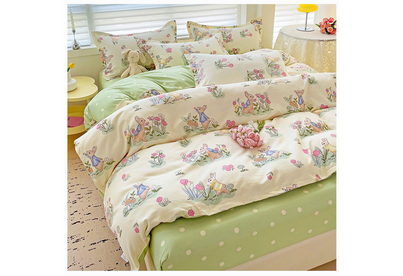 ibettertec Bettwäsche Bettwäsche Set 135x200cm,200x200cm Pflanzenmuster Tiermuster, Für Allergiker geeignet mit Kissenbezüge 80x80cm und Reißverschluss ibettertec Bettwäsche Bettwäsche Set 135x200cm,200x200cm Pflanzenmuster Tiermuster, Für Allergiker geeignet mit Kissenbezüge 80x80cm und Reißverschluss von ibettertec