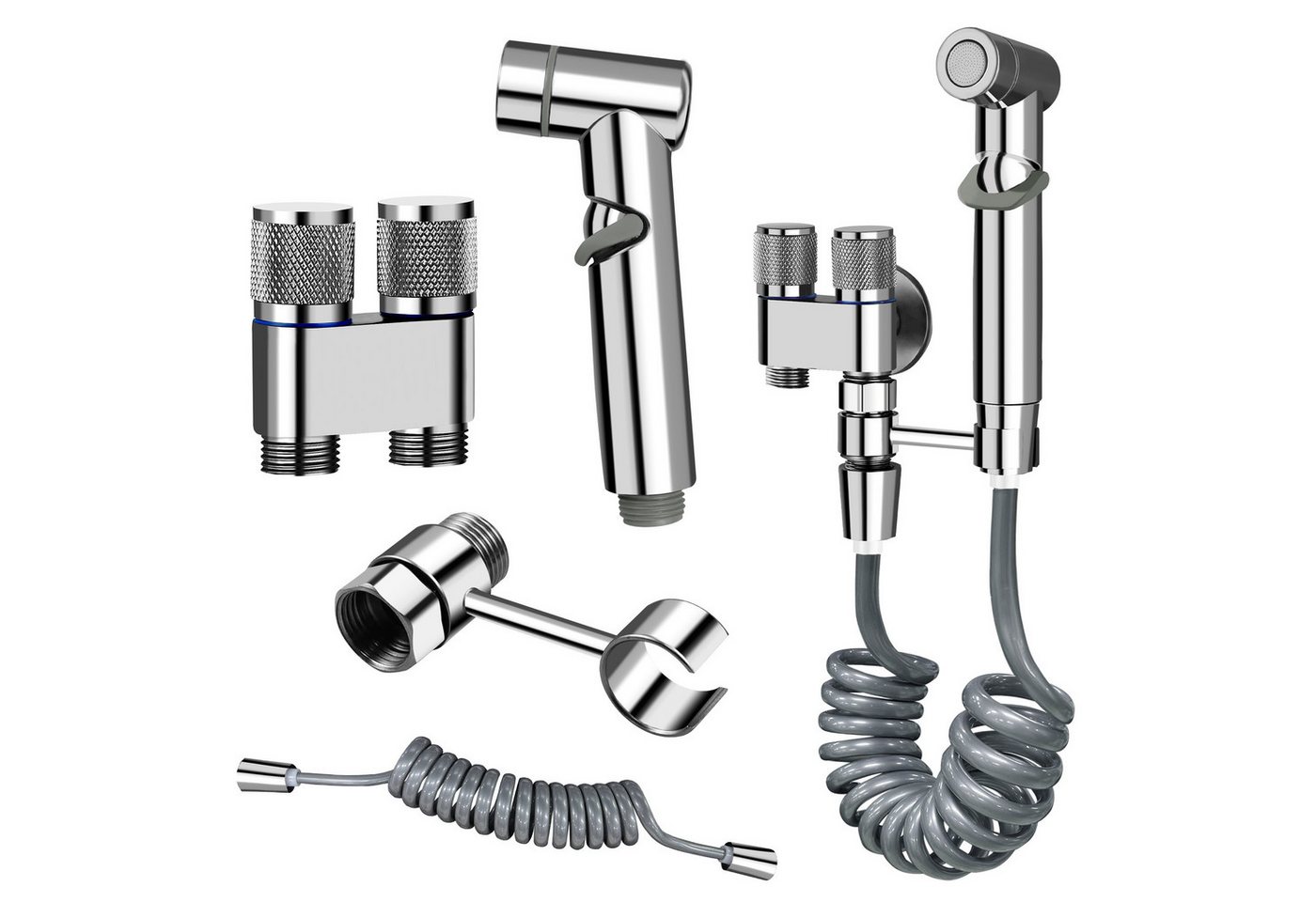 ibettertec Bidet Handbrause für das Badezimmer mit Bidet und Ventil für Armaturen am WC ibettertec Bidet Handbrause für das Badezimmer mit Bidet und Ventil für Armaturen am WC von ibettertec