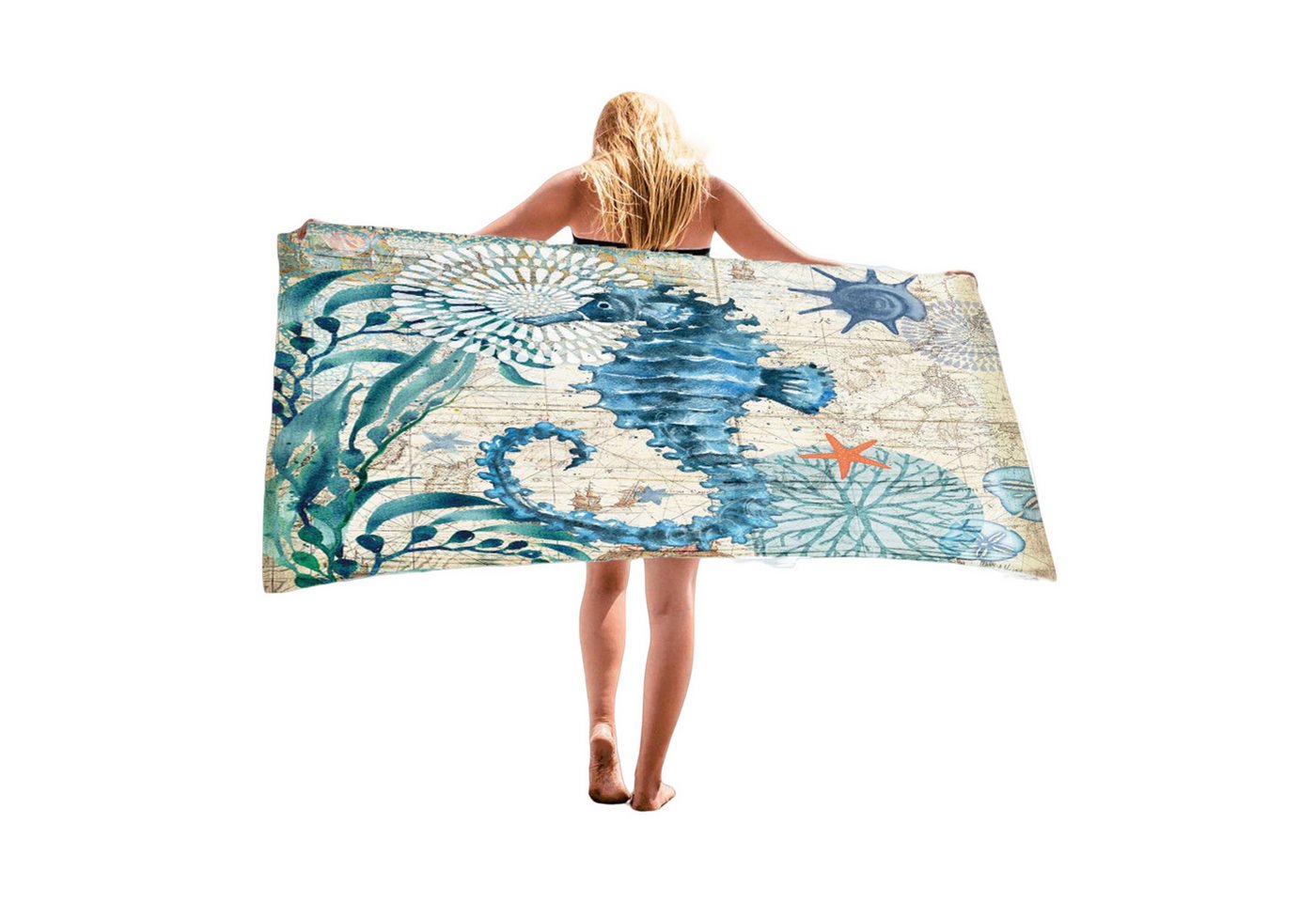 ibettertec Strandtücher Strandtücher, sandfreie,schnell trocknende und leichte, (Stranddecke.Perfekt für den Strand,Badetuch groß,Reisehandtuch, 0905-St), Reise,Strand, Sauna,100x180 cm von ibettertec