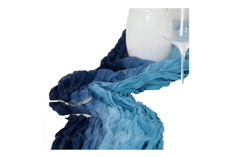 ibettertec Tischläufer 90x300cm,Seihtuch Tischläufer,Käsetuch Tischläufer outdoor (Hochzeit Tischdecke Boho Cheesecloth Tischläufer, Boho Gaze Käsetuch Tischläufer Rustikaler Durchsichtiger Läufer), Geeignet für Hochzeitsdekoration, Geburtstagsfeiern von ibettertec