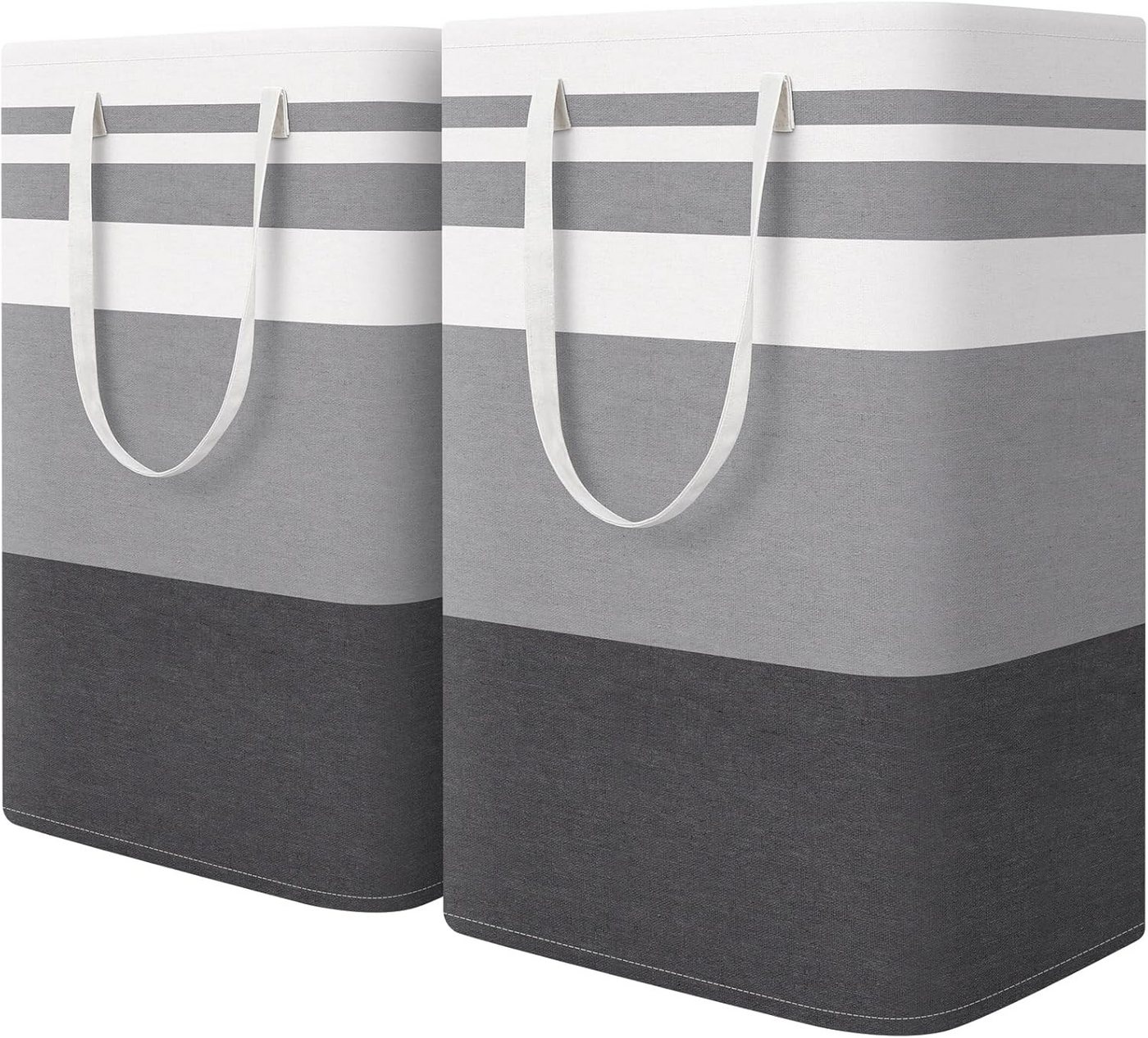 ibettertec Wäschekorb Wäschekorb 2St Wäschekorb mit Kleiderbügel Staubdicht Wasserdicht (Faltbar inGriff,Farbverlaufsgrau,75 l, Baumwoll-Leinen mit, wasserdichter Beschichtung und Metallrahmen, Selbststehend, mit), verstärkten Griffen,Laundry Baskets,Wäschekorb Groß ibettertec Wäschekorb Wäschekorb 2St Wäschekorb mit Kleiderbügel Staubdicht Wasserdicht (Faltbar inGriff,Farbverlaufsgrau,75 l, Baumwoll-Leinen mit, wasserdichter Beschichtung und Metallrahmen, Selbststehend, mit), verstärkten Griffen,Laundry Baskets,Wäschekorb Groß von ibettertec