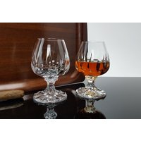 2 Edle Vintage Cognac/Brandy Gläser Aus Bleikristall Schwer Und Massiv Villeroy & Boch von ibkas