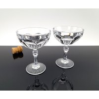 2 Edle Vintage Sektschalen Aus Kristall 70-Er Jahre Bleikristall Boho Retro Kristallgläser Champagner 2 Edle Vintage Sektschalen Aus Kristall 70-Er Jahre Bleikristall Boho Retro Kristallgläser Champagner von ibkas