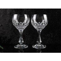 2 Edle Vintage Weingläser Aus Kristall/ Bleikristall Fest Gläser Kristallgläser 70-Er Jahre von ibkas